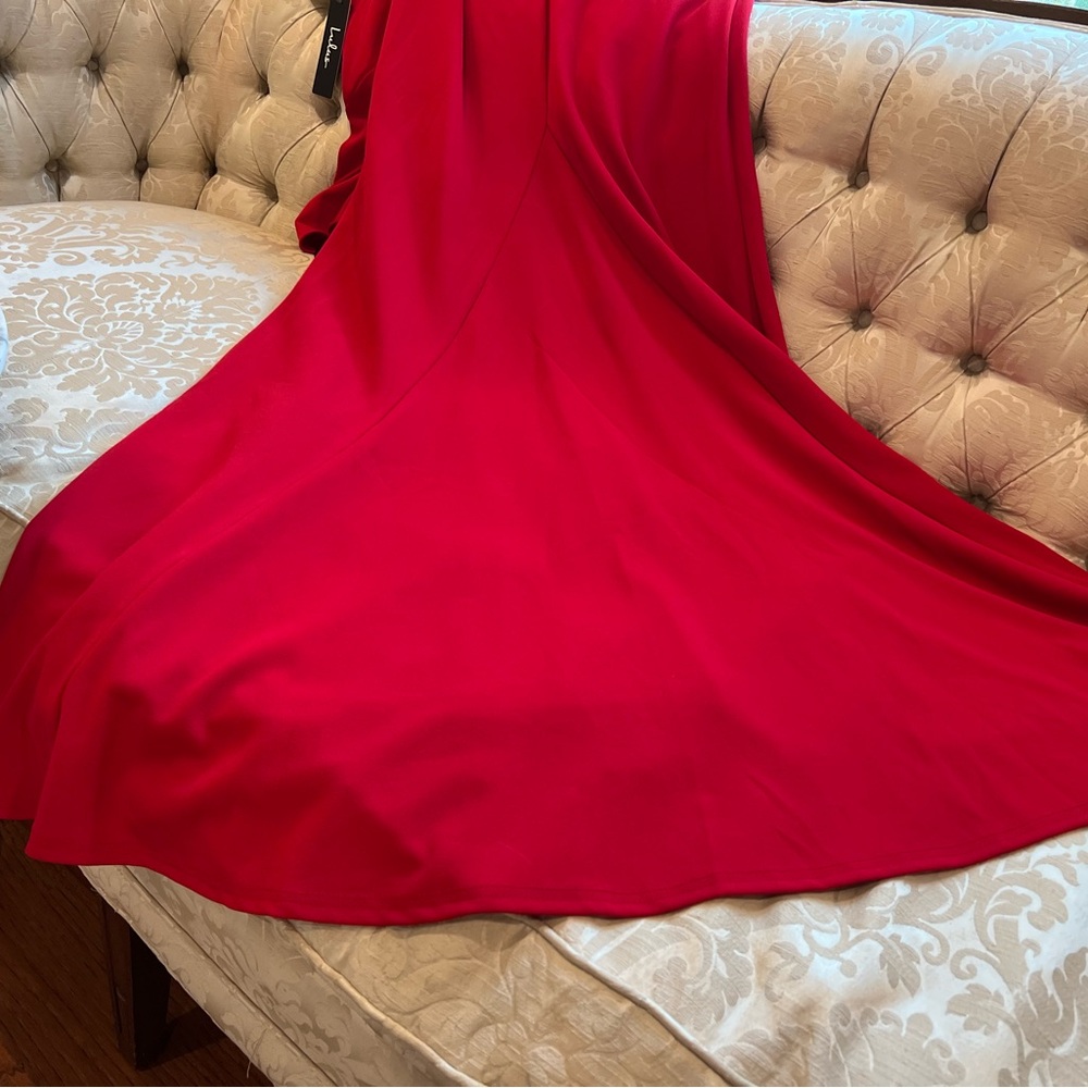 Lulus Red Perfect Opportunity Ruffle Maxi Dress - Small New with Tags - Picture 7 of 16